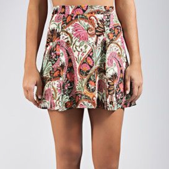 Show Me Your MuMu Palace Paisley Skater Skirt