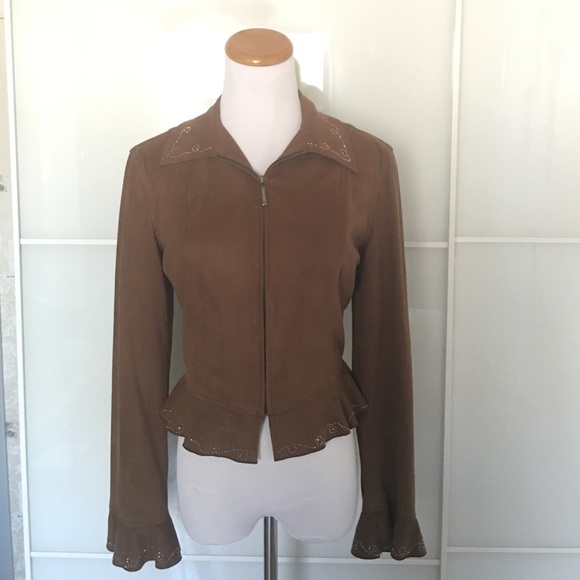 Moschino suede jacket size 2 - Picture 1 of 4
