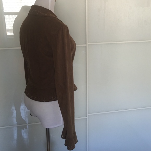 Moschino suede jacket size 2 - Picture 2 of 4