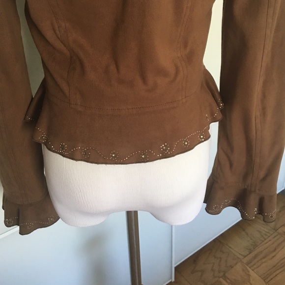 Moschino suede jacket size 2 - Picture 3 of 4