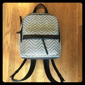 Kenneth Cole black and white backpack