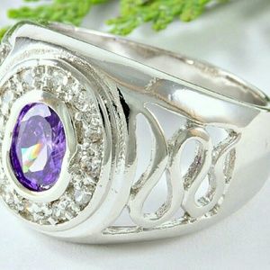 Amethyst ring brand new size 8