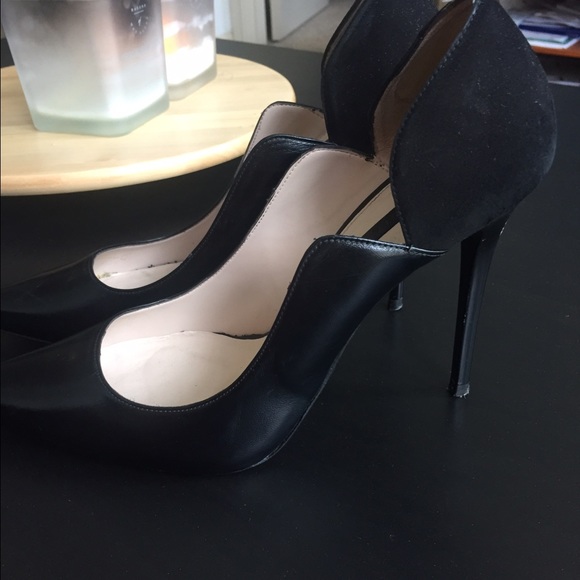 Zara black pointed toe heels
