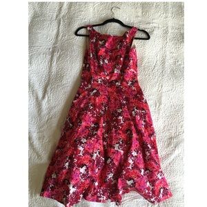 Floral dress with full skirt by Maggy London