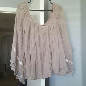 Off the shoulder boho top