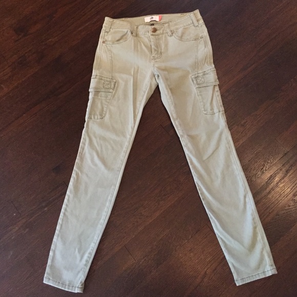 CAbi light army green cargo skinny jeans
