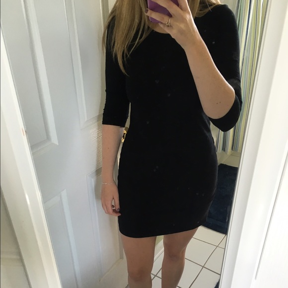 H&M, size 4, black body con