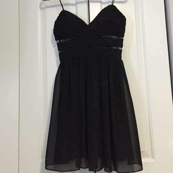 Hailey Logan black formal dress