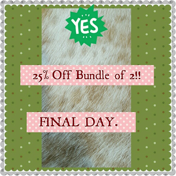 TODAY ONLY!! 25% OFF BUNDLES!!!