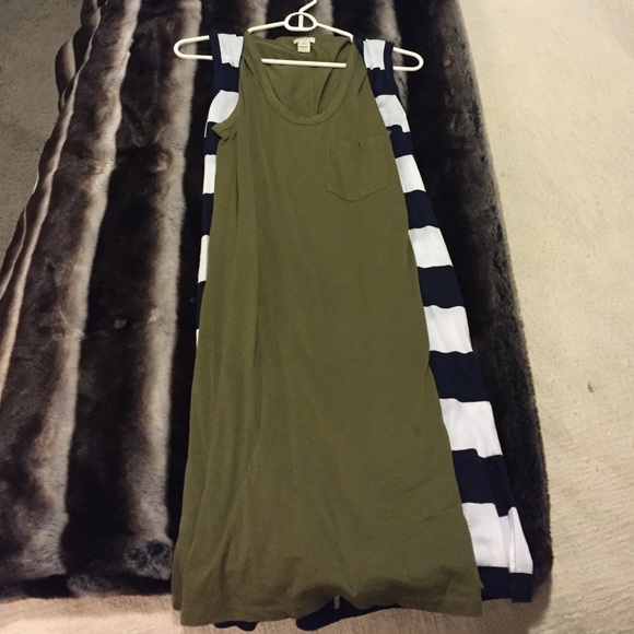 Two j crew comfy dresses, worn once!