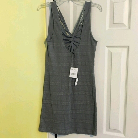FREE PEOPLE Grey Bandage Dress. NWT.
