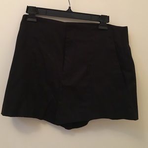 High waisted black shorts