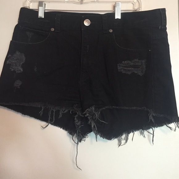 Express High-waisted, Distressed Jeans