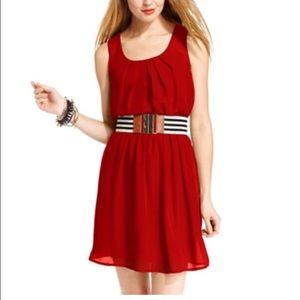 BLUE. Super cute belted dress from Macy's.