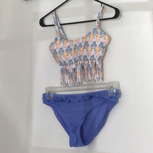 Two piece bathing suit set