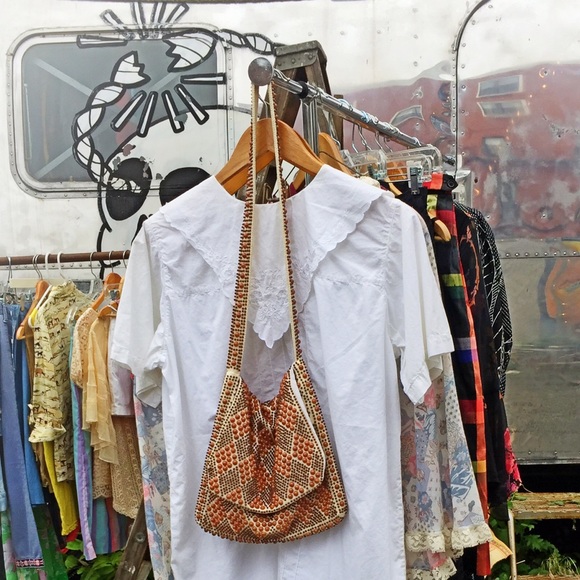 Bakelite 1970s Beaded Bag