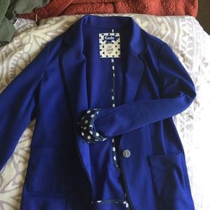 Keds blue polka dot blazer