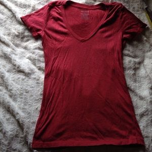 Red V-Neck T-Shirt