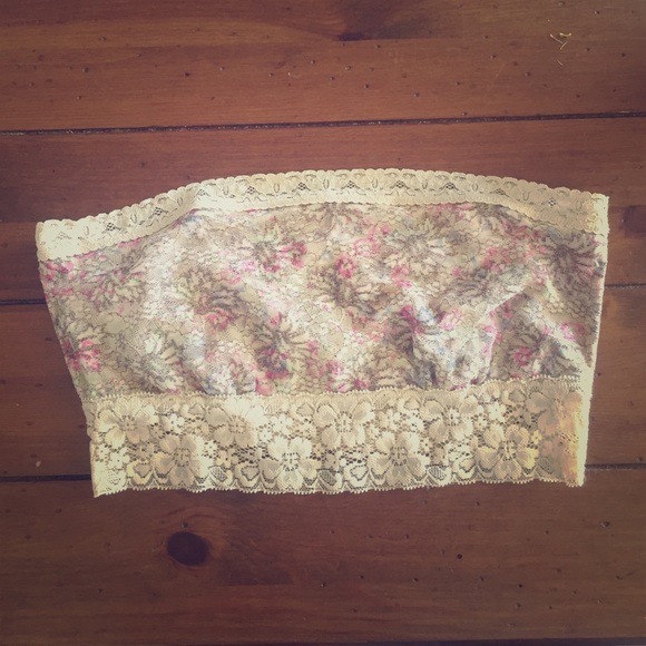Free people floral Bandeau bra