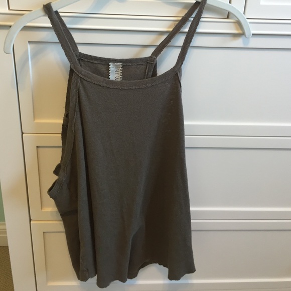 Olive free people tank top