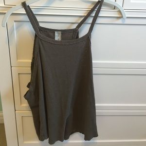 Olive free people tank top