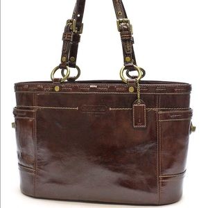 Patent Leather Coach Tote
