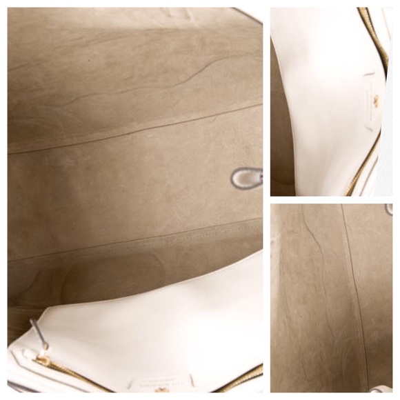 🎉 ANYA HINDMARCH EBURY IVORY LEATHER BAG - Picture 3 of 7