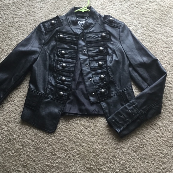 Jackets & Blazers - Army type leather jacket