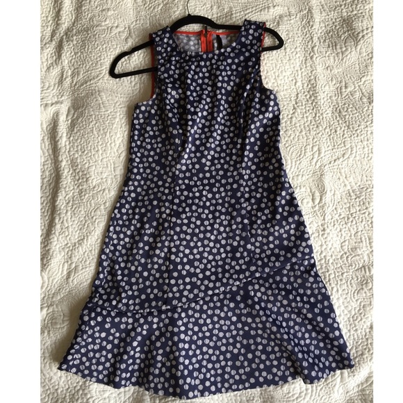 Blue Kensie dress with polka dots