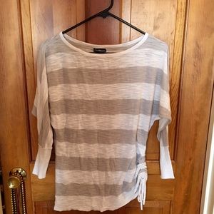 Striped Express half sleeve sweater