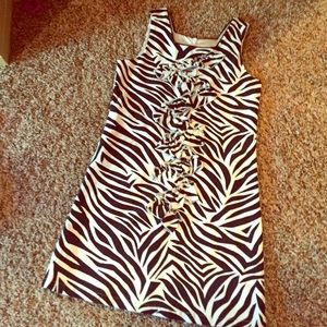 Gorgeous corduroy zebra dress.