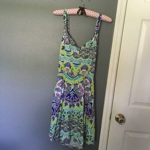 SALE • Tropical Print Dress