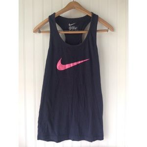 Black and Pink Nike Tank Top