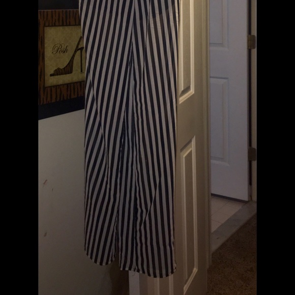 striped drawstring jumpsuit - Picture 3 of 3
