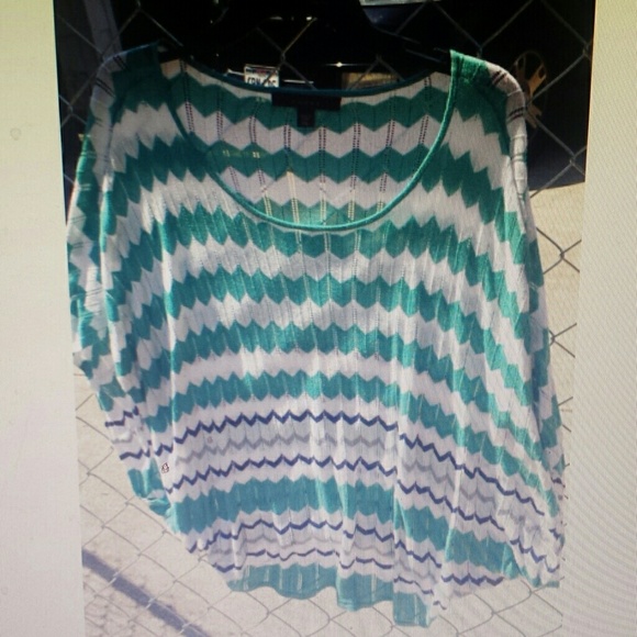 Fever boutique dolman sleeved chevron sweater