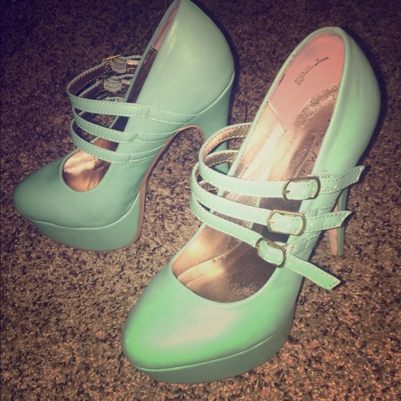 afdorable mint maryjane heels - Picture 1 of 1