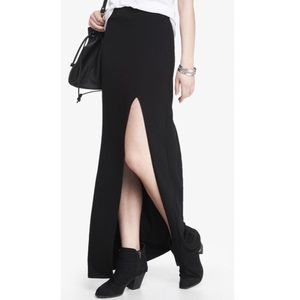 High slit maxi skirt