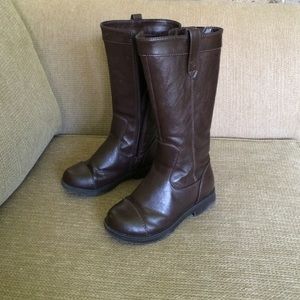 Child stride rite brown knees boots size 9M