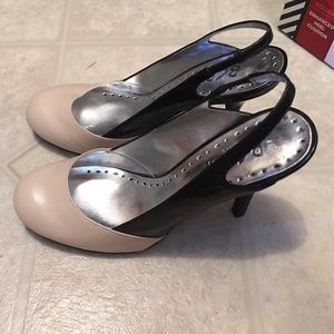 Worn once and a tad too small.