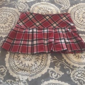 Poetry clothing plaid skirt, medium.