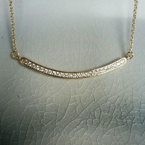 Banana Republic Gold and CZ necklace