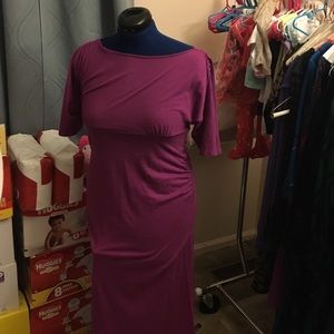 Magenta gap maternity dress