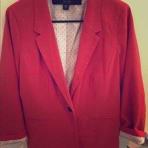 Kensie orange-red blazer