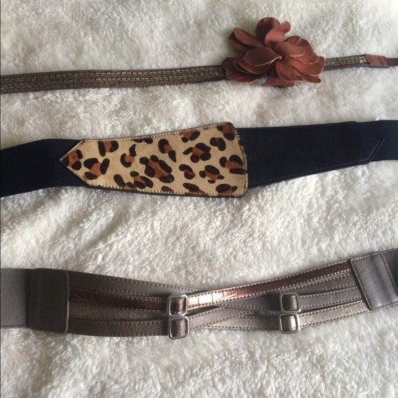 3 fashion snap belts