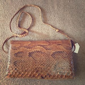 Vintage boa pocketbook.  Real boa skin.