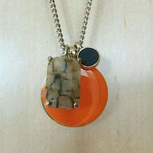 Ann Taylor Orange pendant necklace