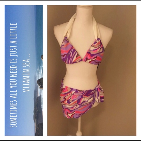 63% off Other - New Swimsuit With Matching Beach Wrap Mini