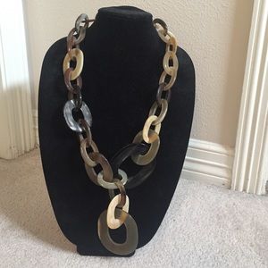 Faux Tortoise Necklace