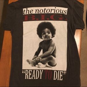 Men ' s Notorious B.I.G. Gray short sleeve T shirt