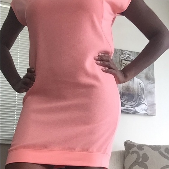 Salmon short dress
